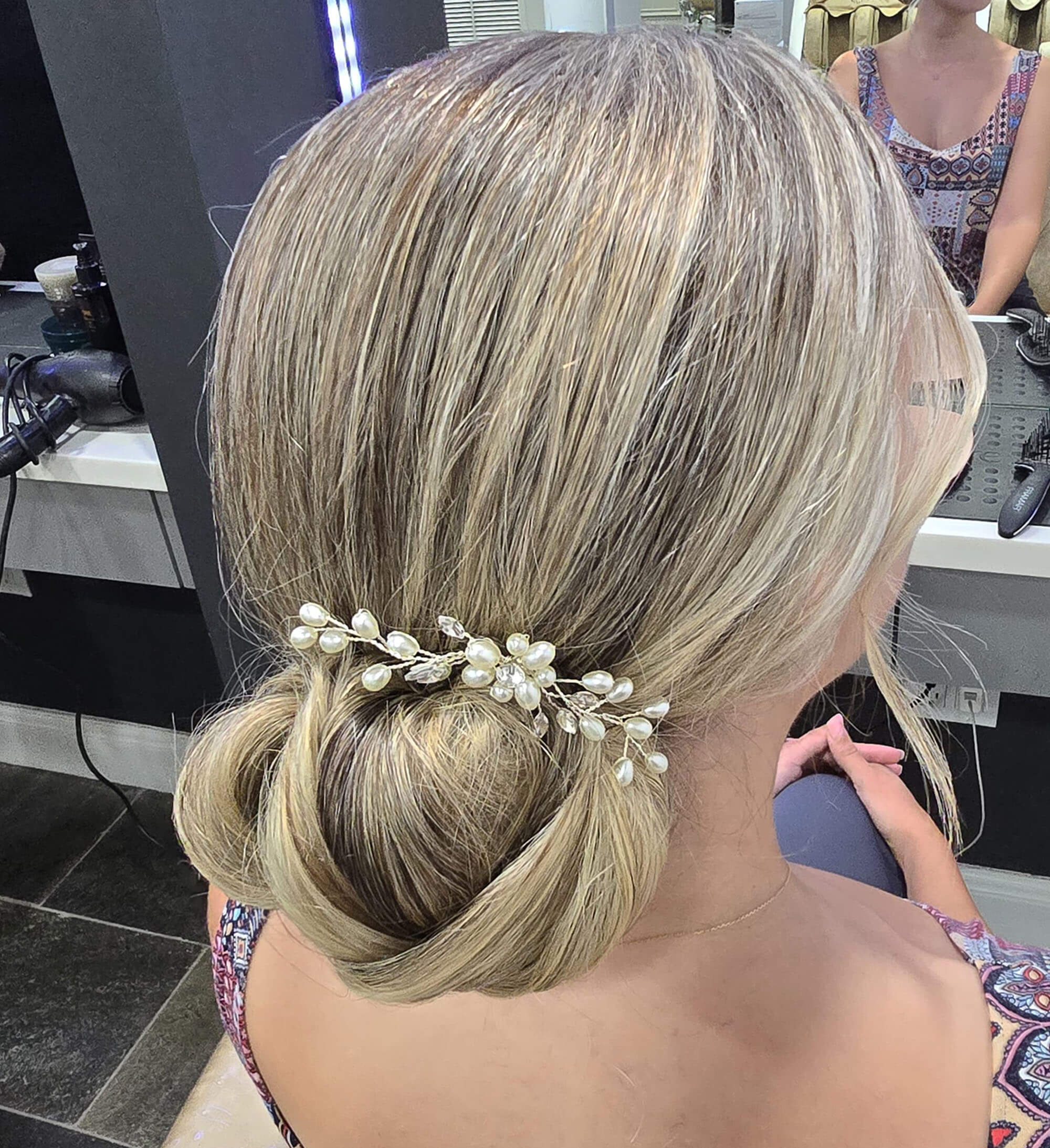 Bridal hair styling by Natasa Vulovic at Glamorous Cayman Islands