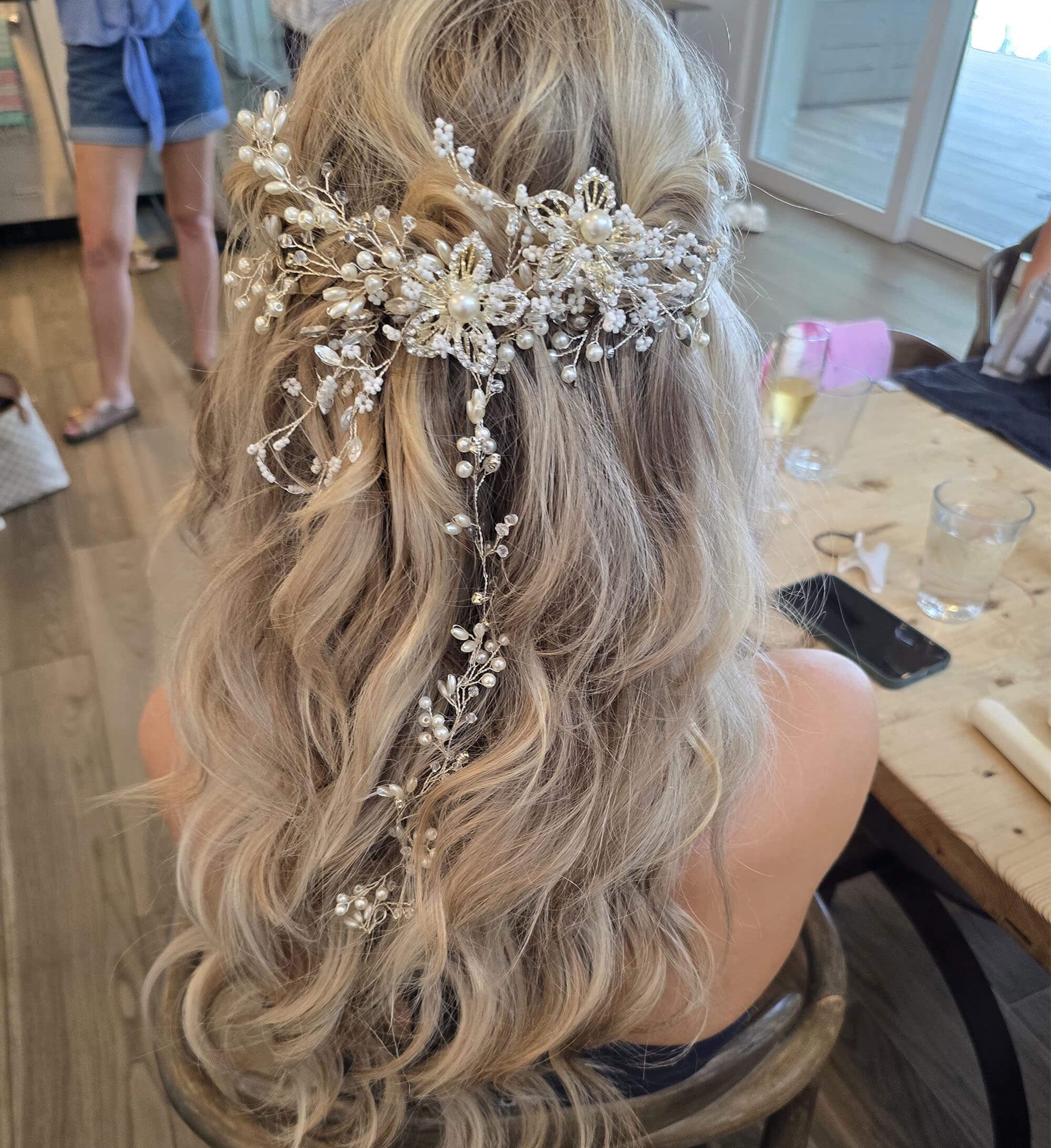 Bridal hair styling by Natasa Vulovic at Glamorous Cayman Islands