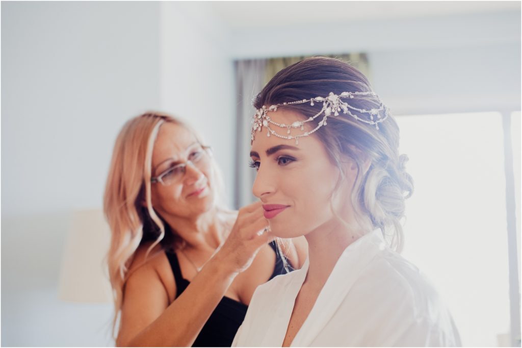 Ritz-Carlton Cayman wedding hair styling